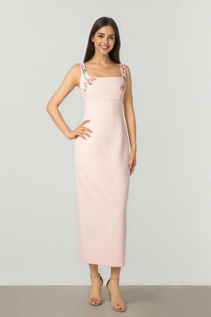 Blush Essence Midi Dress