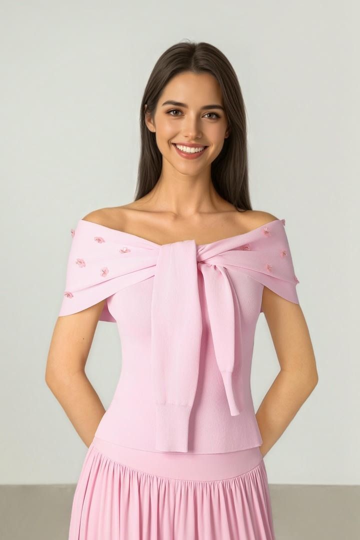 Pink Knit Top