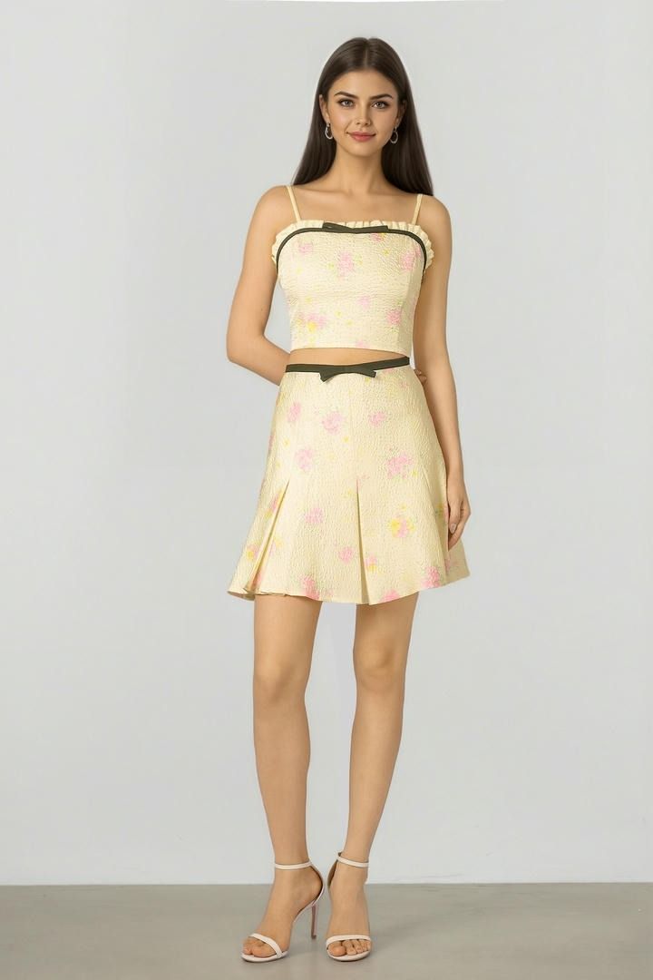 Printed Jacquard Skirt