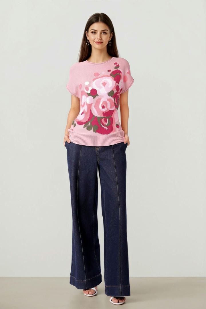 High Waist Wide-Leg Denim Jeans