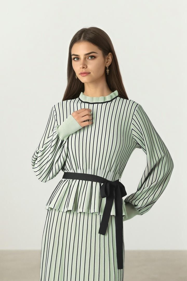 Striped Knit Pullover