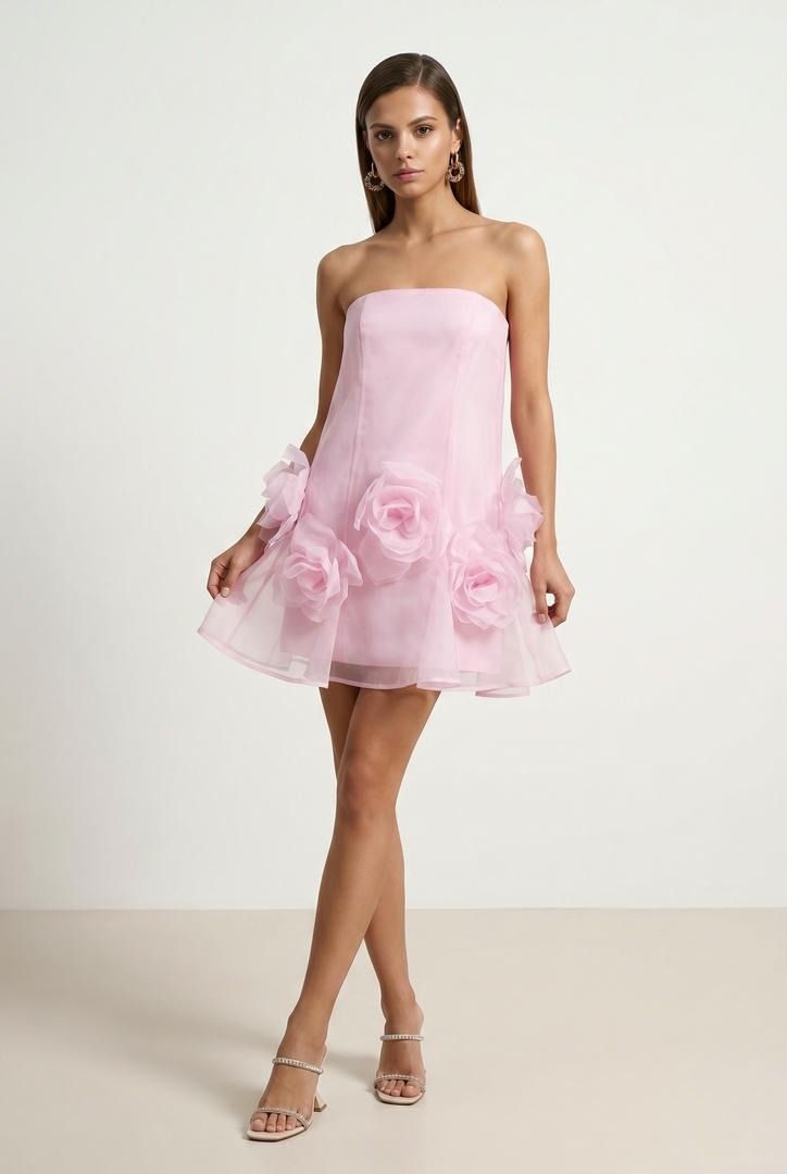 Pink Organza Dress