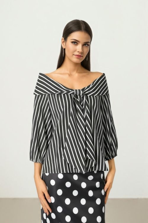 Striped Tie Top