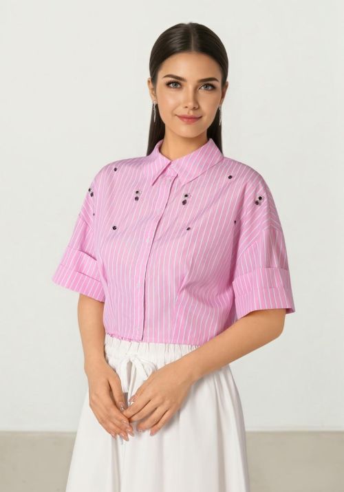 Striped Crop Top