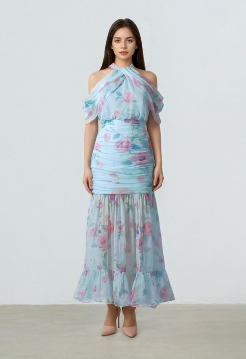 Drape Chiffon Dress