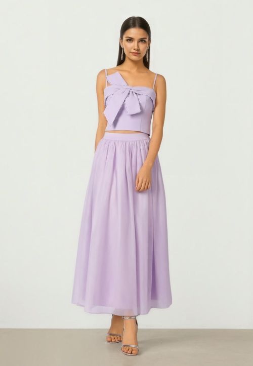 Mesh Midi Skirt