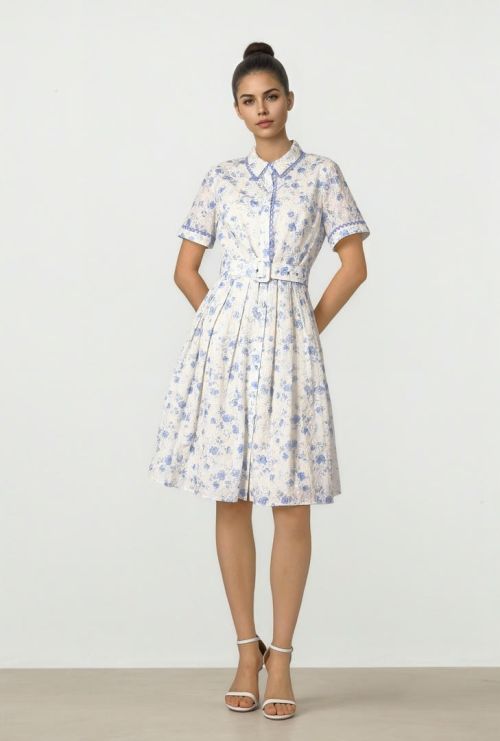 Embellished Jacquard Dress