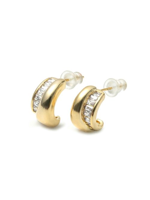 Golden Curve Elegance Earrings