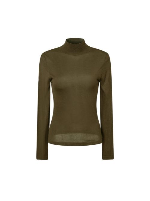 Turtleneck Knit Top