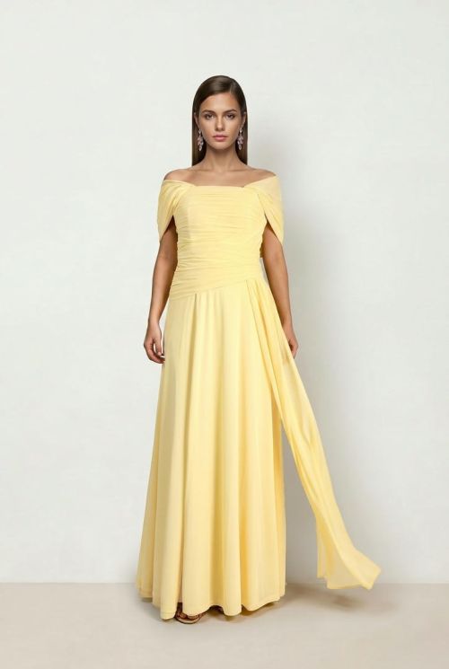 Yellow Jersey Dress