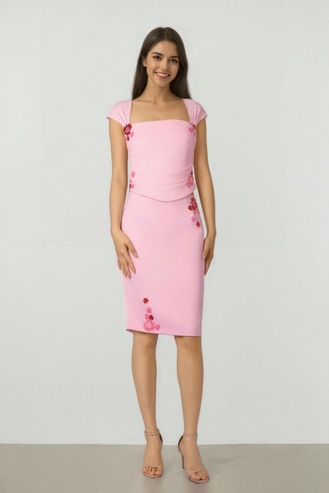 Pink Satin Skirt