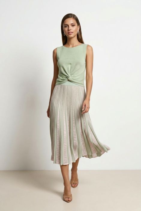 Stripe Knit Skirt