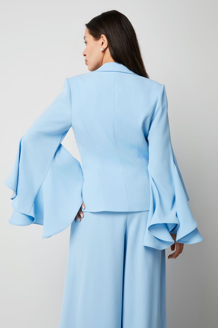 ruffled cuffs jacket