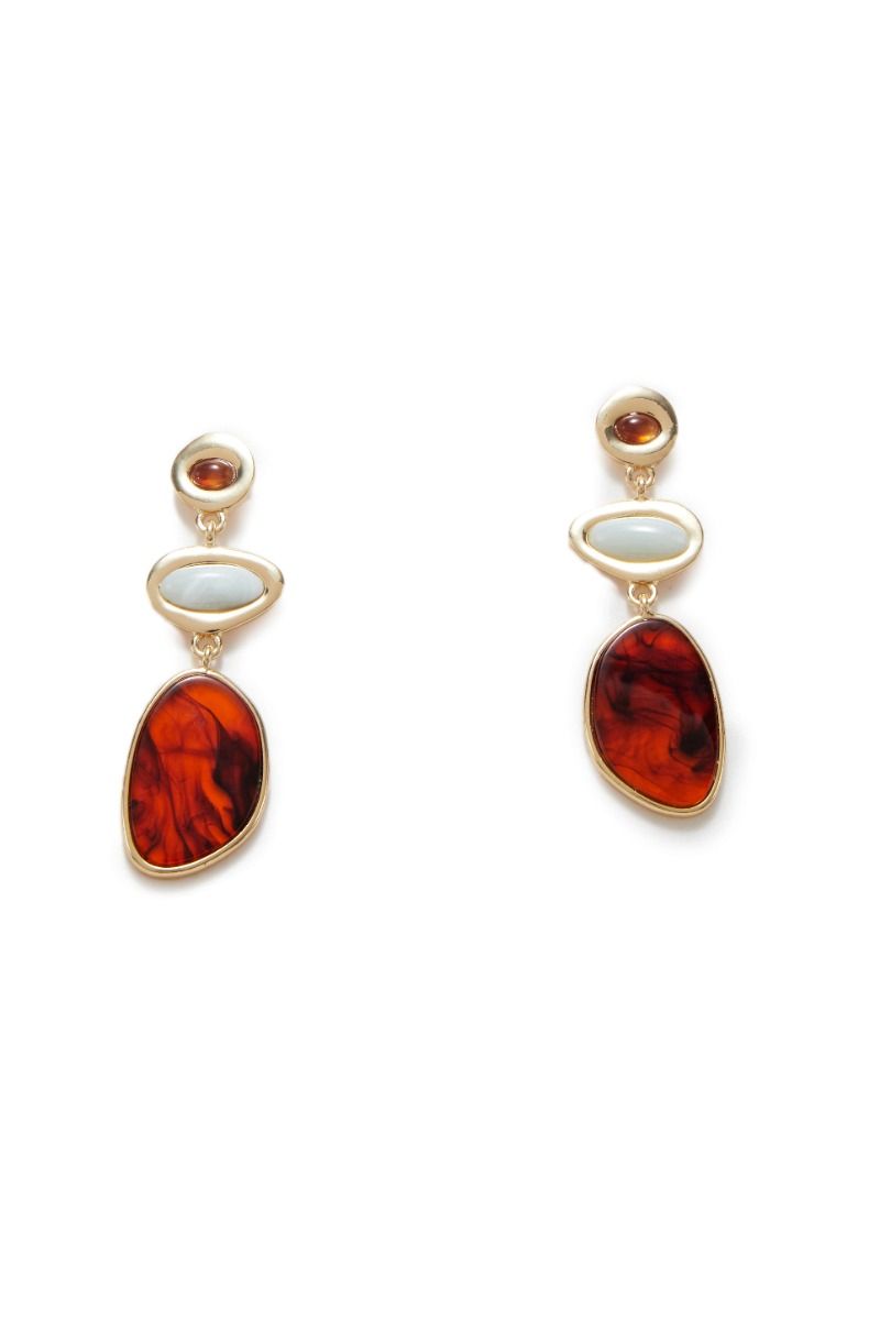 Colored stones earrings 