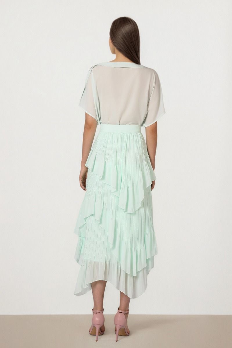 Light Green Chiffon Skirt