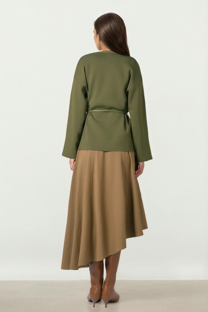Belted Knit Cardigan