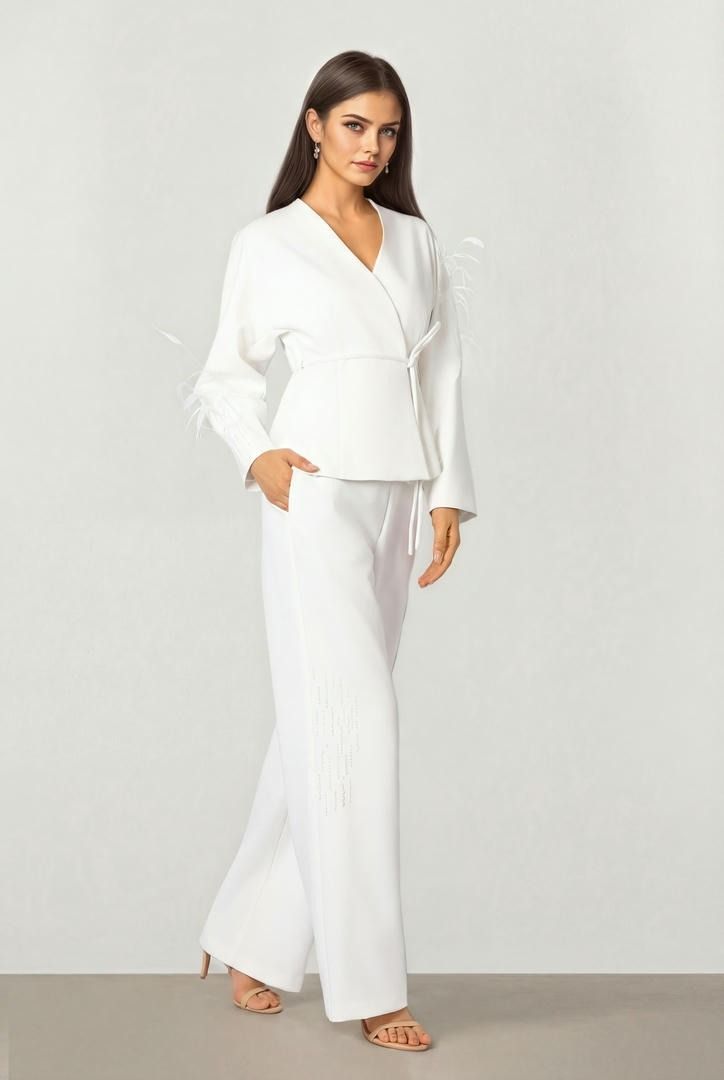 Beaded Wrap Jacket