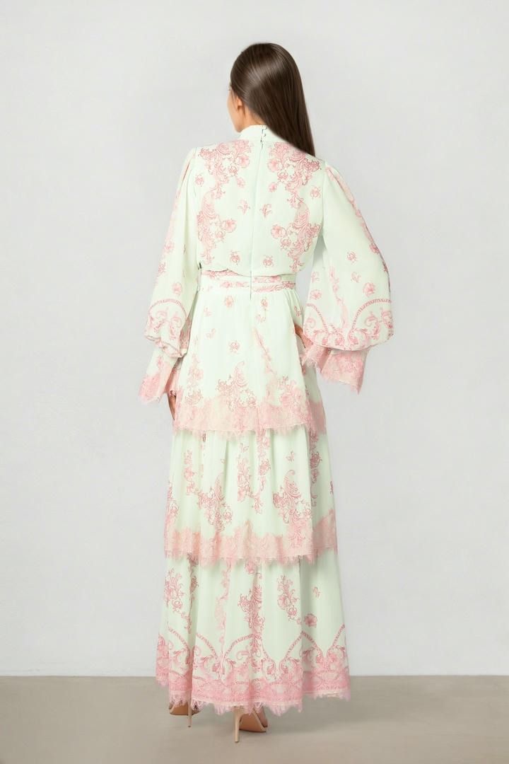 Ruffle Print Dress