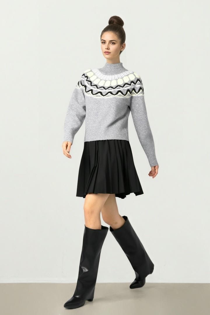 Black Crepe Skirt