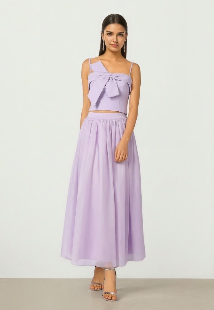 Mesh Midi Skirt