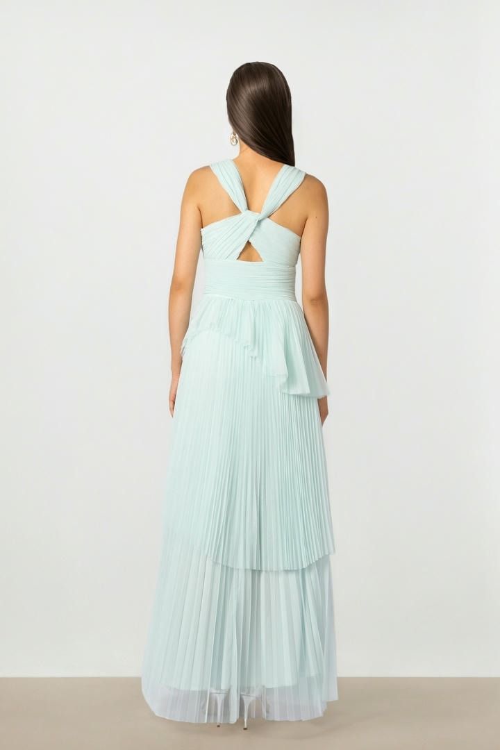 Blue Mesh Dress