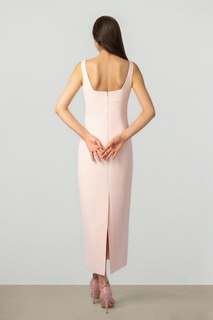 Blush Essence Midi Dress