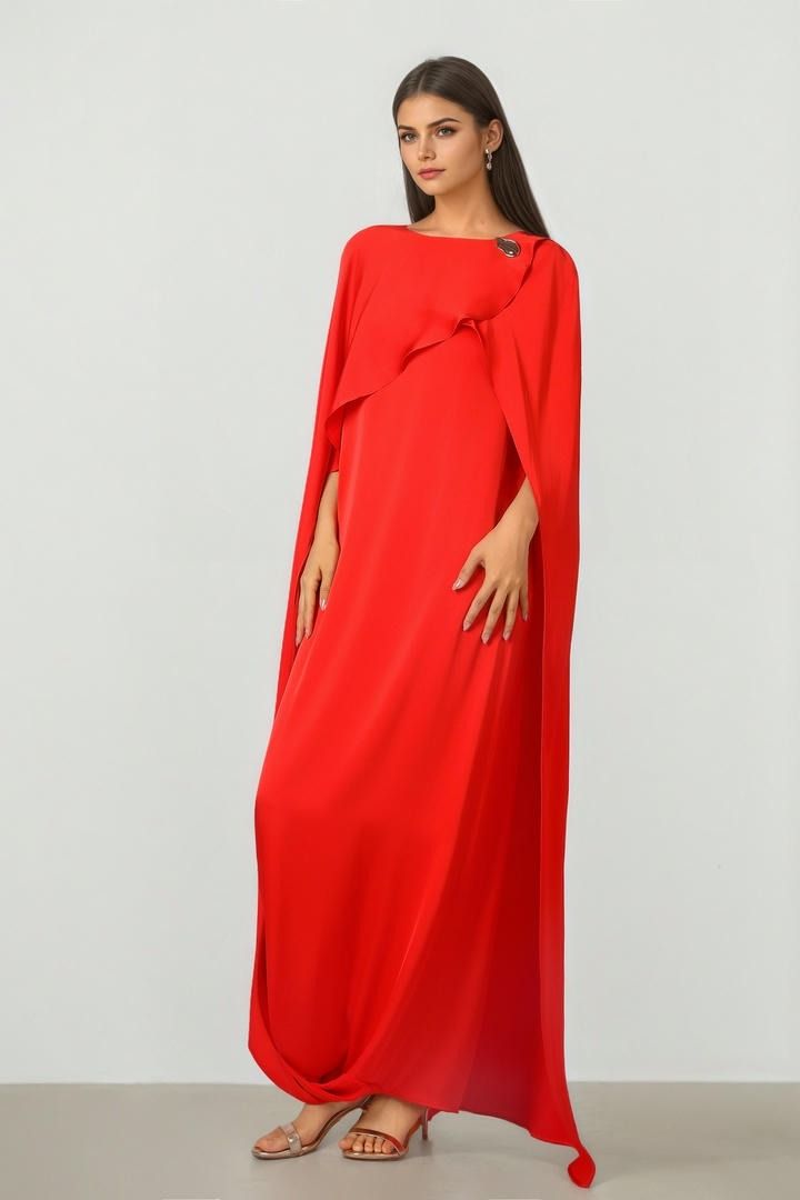 Red Cape Dress