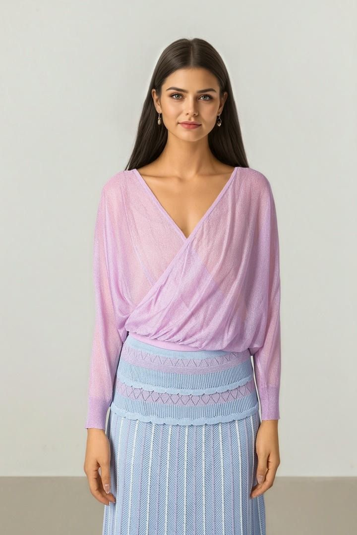 Lilac Knit Top