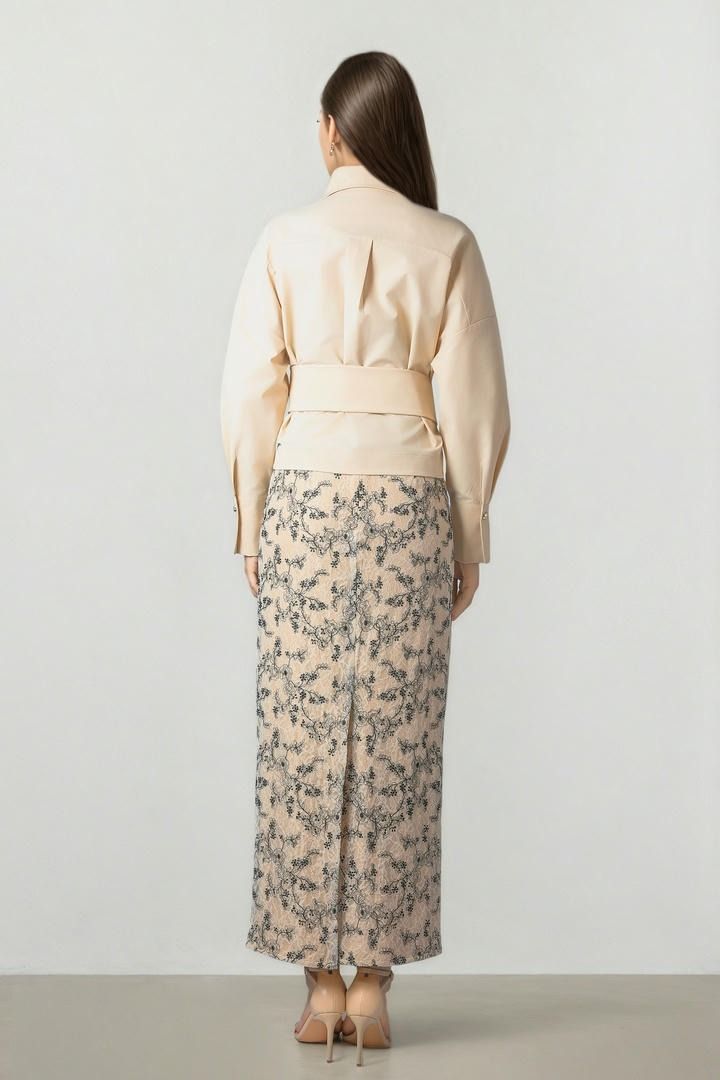 Beige Cotton Top