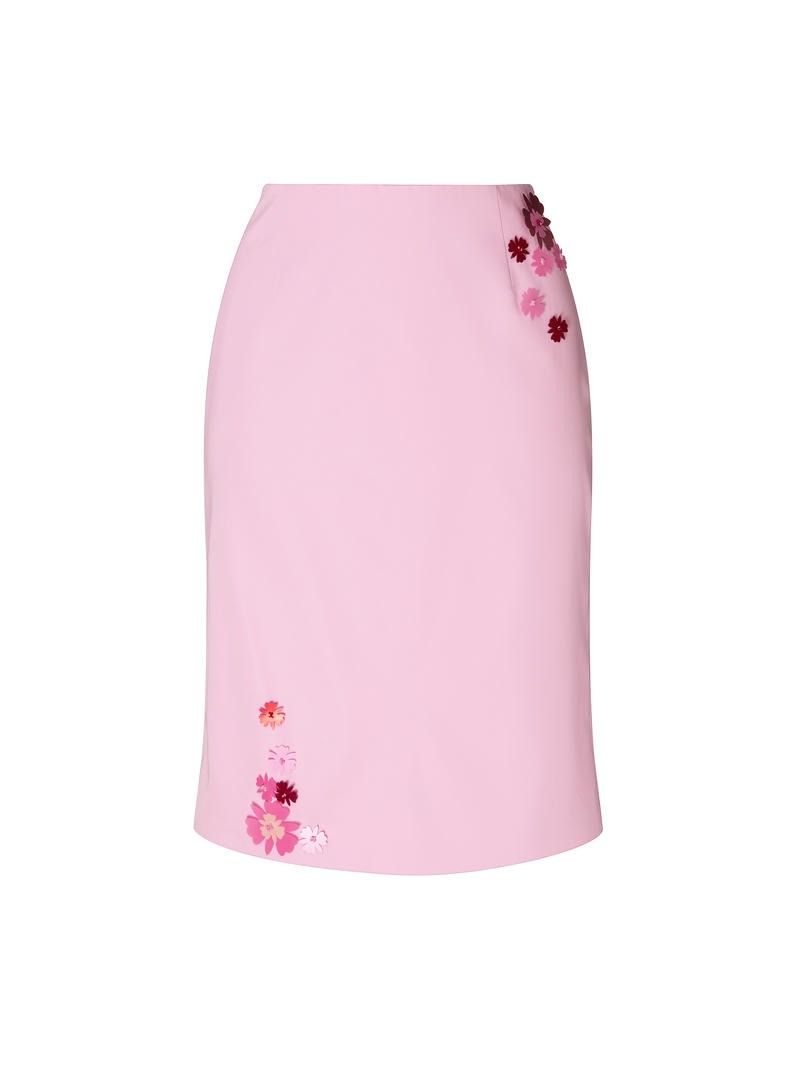 Pink Satin Skirt