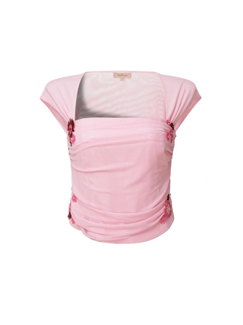 Pink Mesh Top