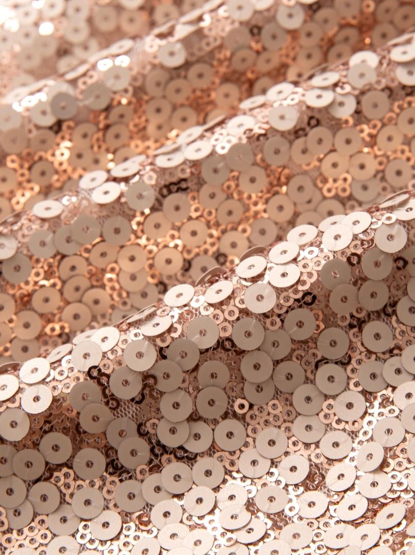 Feather Trim Sequin Dress