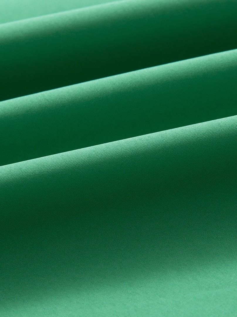 A green taffeta dress