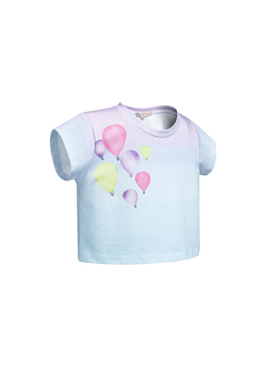 Balloon prints t-shirt-Girls