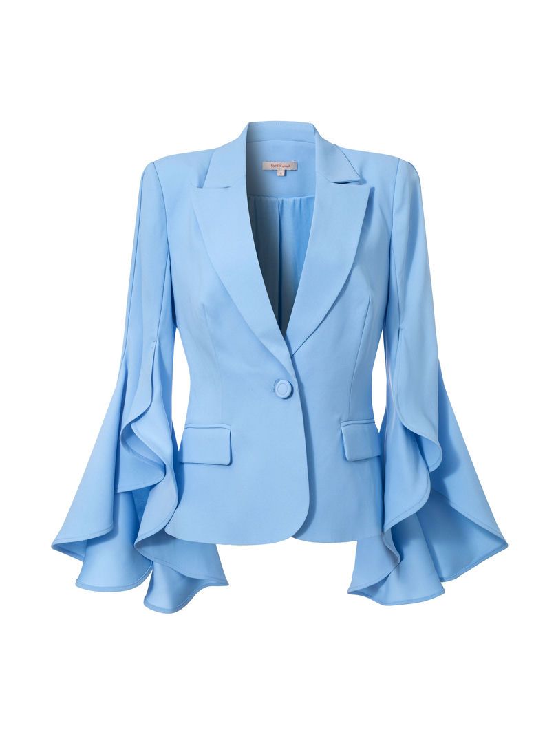 ruffled cuffs jacket