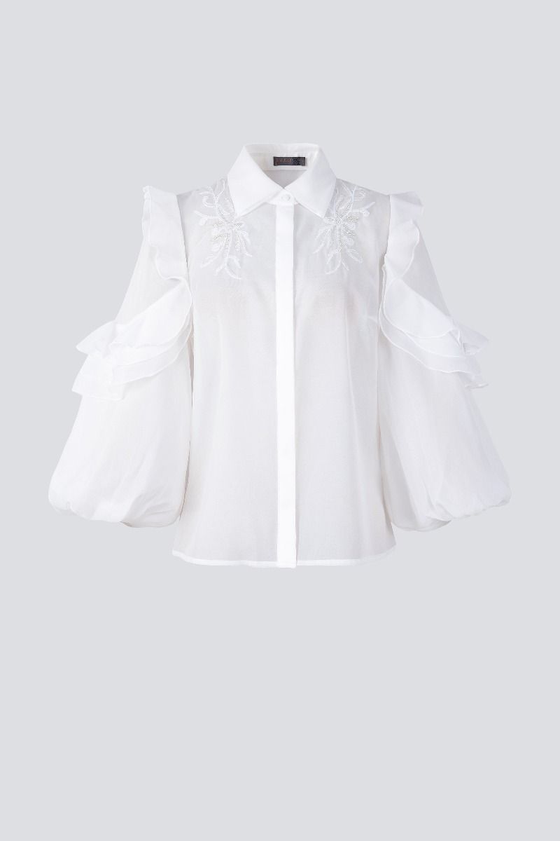 puffed sleeves blouse