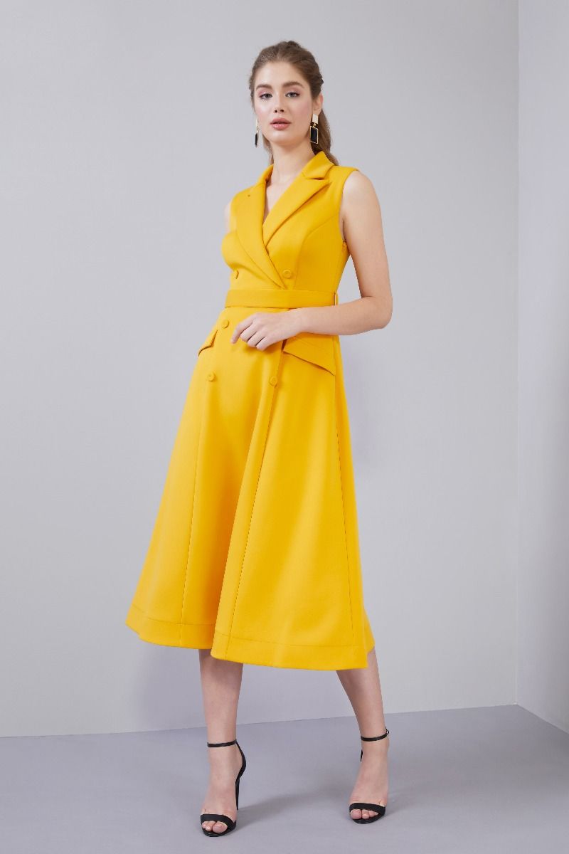 Classic Mustard Dress