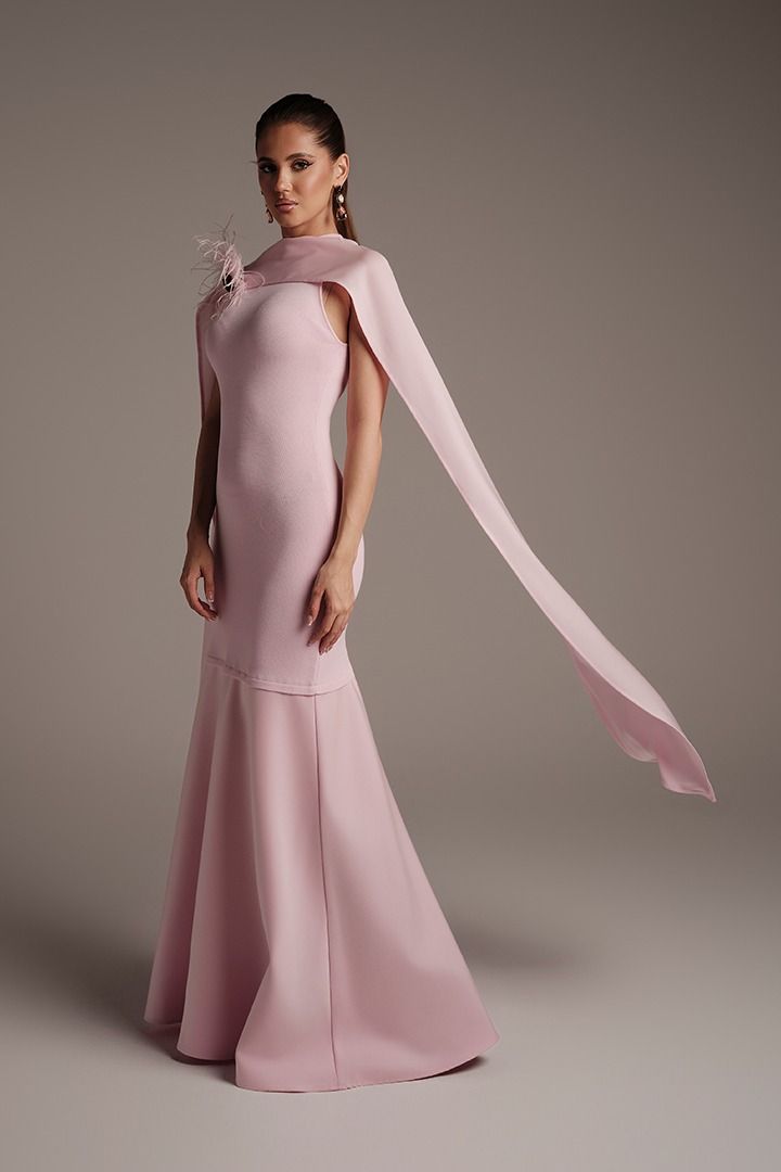Rose Crepe Dress