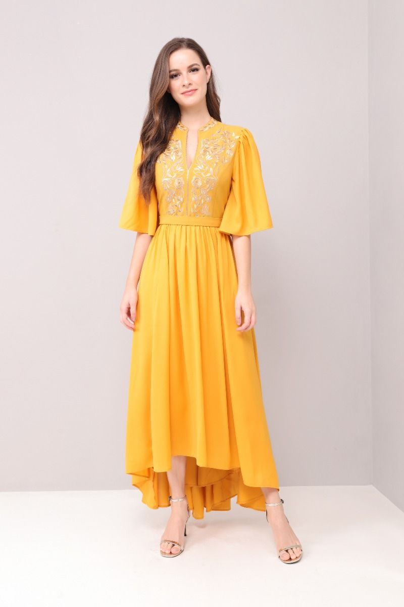Crunched waist Kaftan