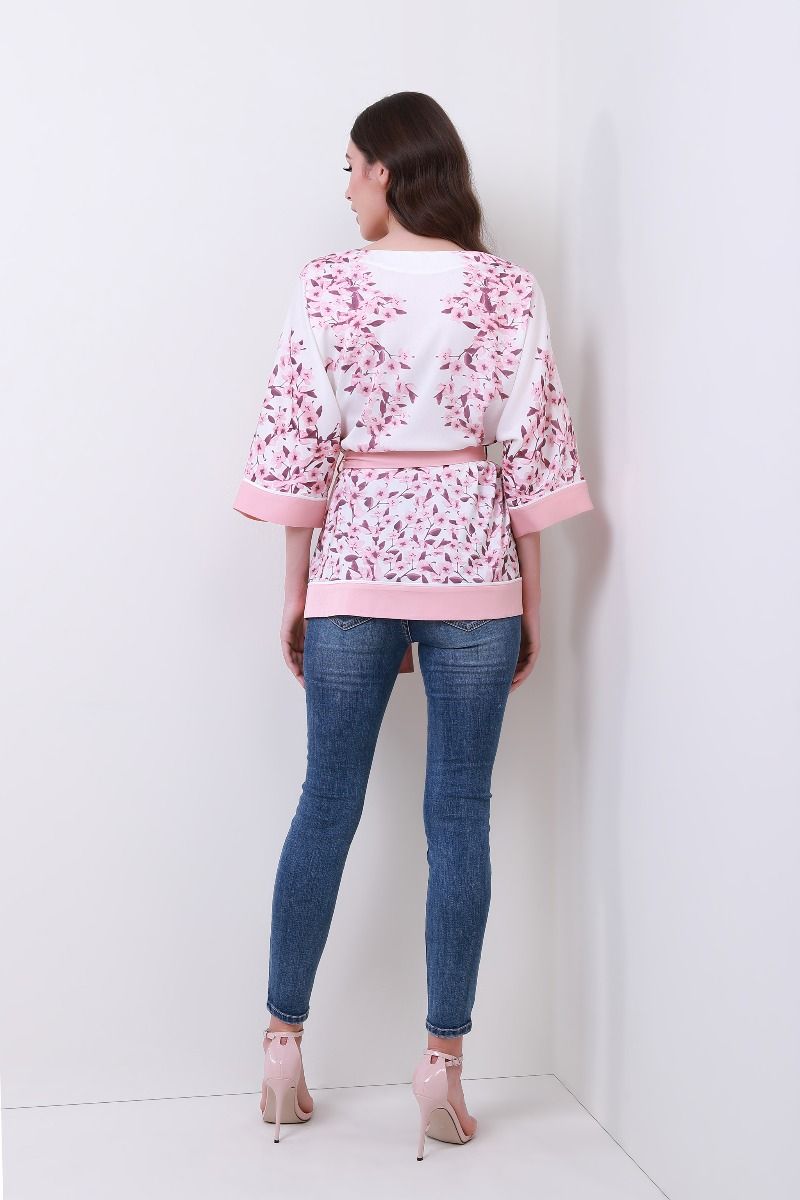 printed Satin blouse