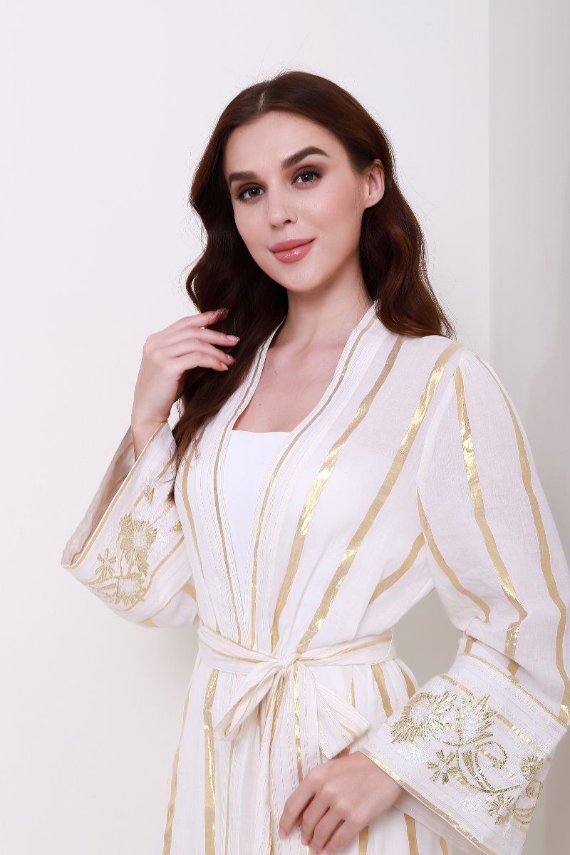 stripped jacquard jacket