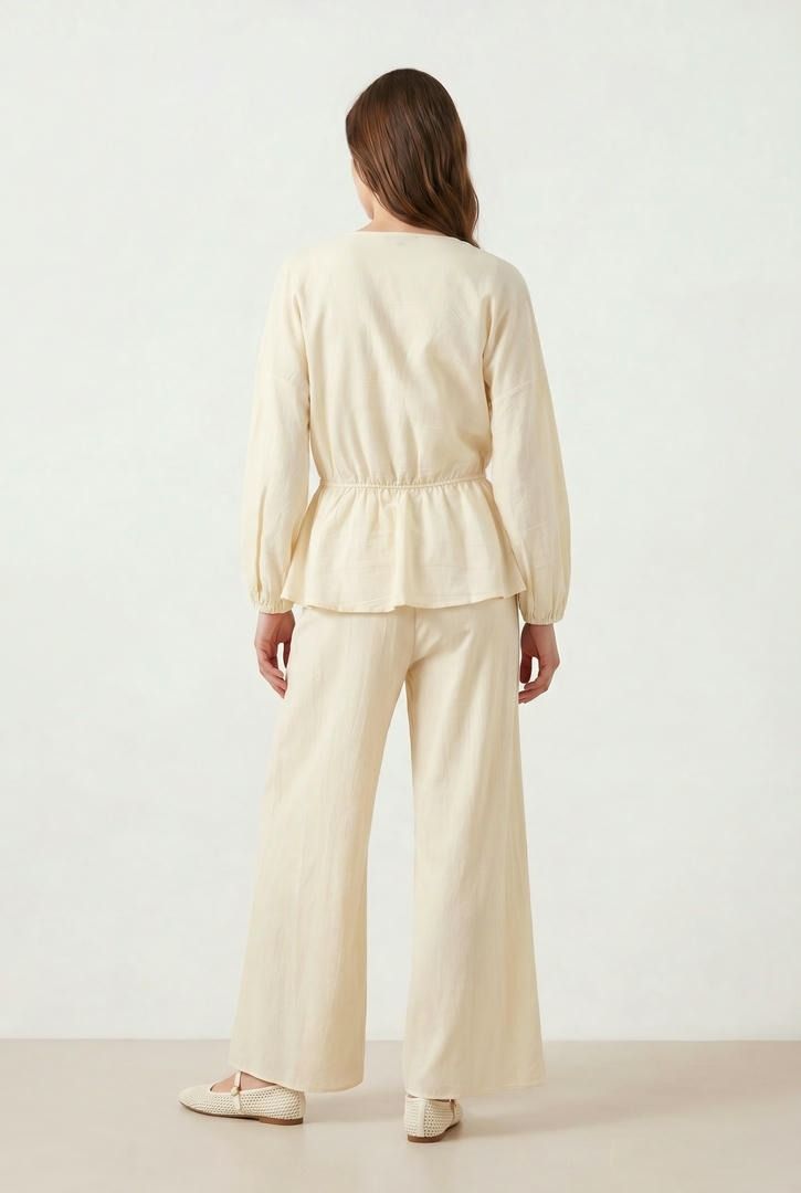 Cream Cotton Top