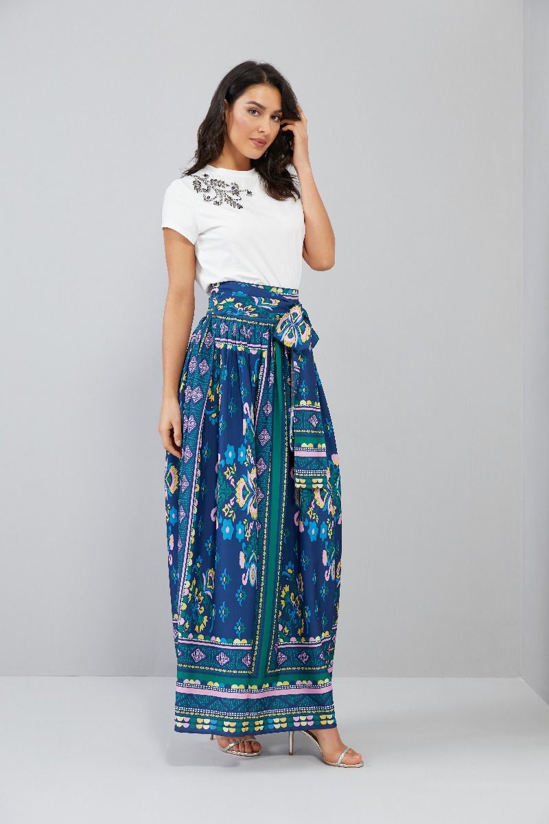 Printed Maxi Skirt
