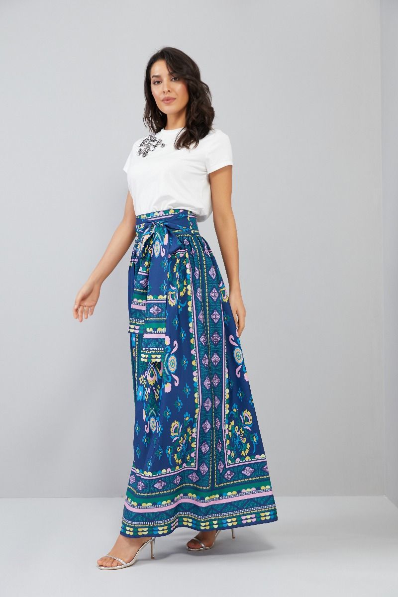 Printed Maxi Skirt